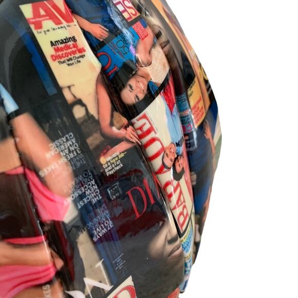 Michelle Obama Patchwork Magazine Cover Collage Patent Handbag - Picture 8 of 8